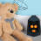 PLUSH TOY BEAR FIGURE 75cm RIBBON DETAIL FROM FACTORY WHOLESALE